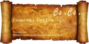Csepregi Csilla névjegykártya